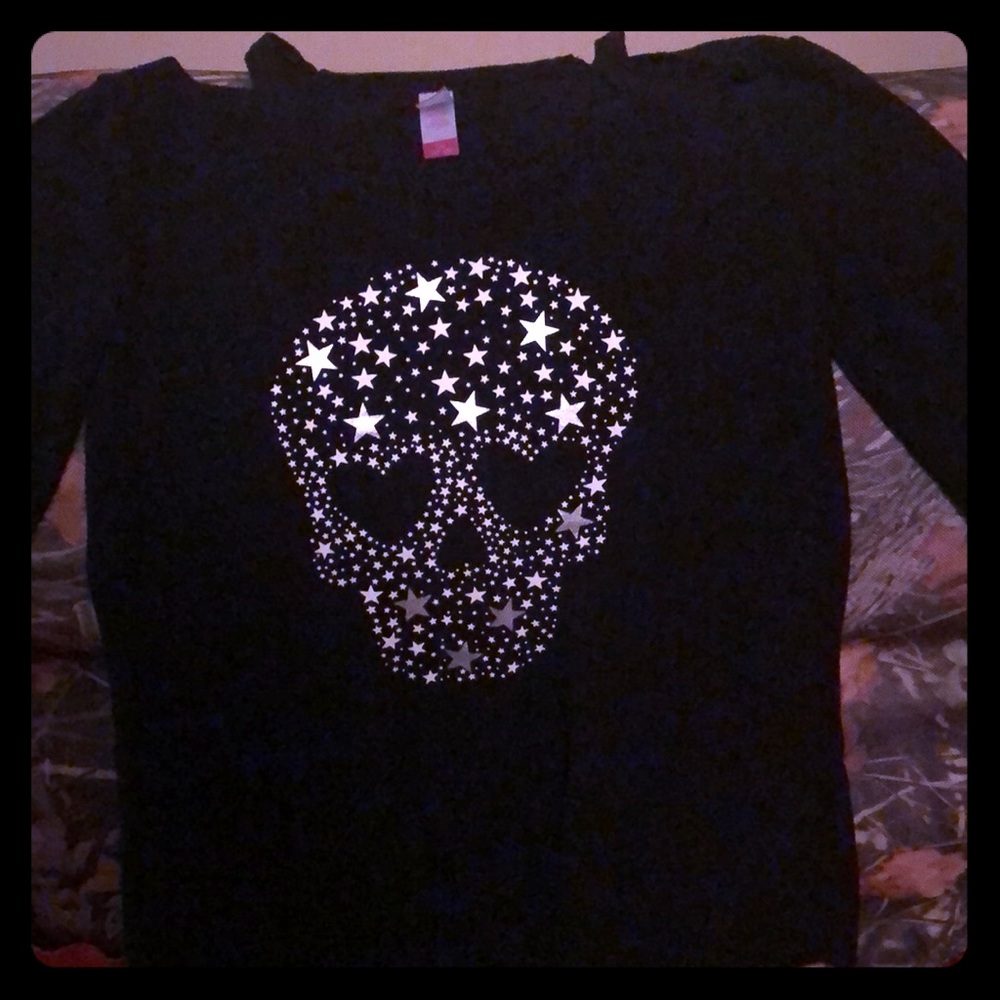 No Boundaries Cut Out Shoulder Sweater